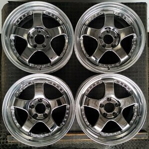 管理番号：S10-14【4本価格】【17x7.5J 5x114.3 ET+43 ハブ79】SPEED STAR SP1・ノア ヴォクシー等・直接引取可能・下取り可能