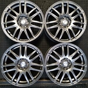 管理番号：S10-70【4本価格】【16×6.5J 4x100 ET+42 ハブ73】MONZA JAPAN・アクア コンパクトカー等・店頭直接引取可能・下取り可能