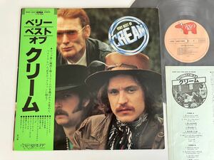 【78年日本編集盤】VERY BEST OF CREAM 帯付LP RSO/ポリドール MWF1047 歌詞解説付,Eric Clapton,Jack Bruce,Ginger Baker,Crossroad,