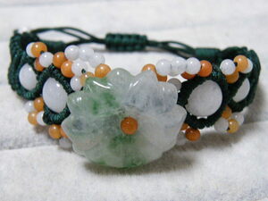 91016. Myanma production .. jade length adjustment possibility bracele 