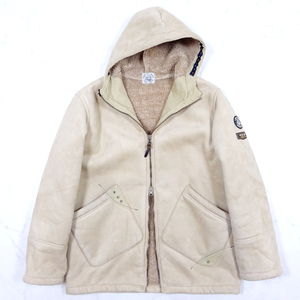 SINA COVA シナコバ フェイクムートン 裏ボア ジャケット Mサイズ フーディ FAKE MOUTON JACKET