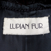 LUPIAN FUR MINK COAT ルピアンファー ミンク 毛皮コート ブラックに近いダークブラウン 13号_画像5