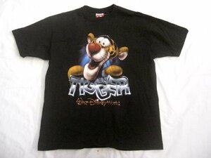 ヴィンテージUSA製 アメリカディズニーワールドくまのプーさん ティガーTigger Tシャツ アメリカ製 アメリカ古着 WALT DISNEY