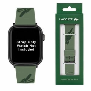 LACOSTE ラコステ Apple Watch バンド シリコン ラバー ミリタリーグリーン ワニ 42mm 44mm 45mm 49mm Iwatchシリーズ8 7 6 se 5 4 3 2 1