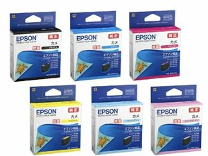 エプソン 純正 EPSON KAM-6CL-L 6個 インクカートリッジ カメ 増量 KAM-BK-L KAM-C-L KAM-M-L KAM-Y-L KAM-LC-L KAM-LM-L 2025-2026年 新品