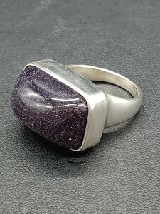 アガット　agate カラーストーンリング　シルバー　13.3g