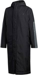 [ tag equipped ]adidas Adidas * cotton inside long coat *GDT81*15,400 jpy. goods [M size ] black 