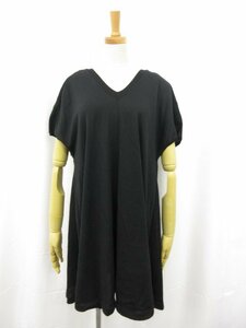  super-beauty goods [ Adore ADORE] cotton poly- high gauge knitted tunic back ribbon 531-170318 ( lady's ) size38 black *5LN5158*