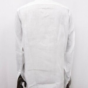 【フラルボ Fralbo】 ホリゾンタルカラー ドレスシャツ 長袖シャツ (メンズ) size41 ホワイト ●29MK2249●の画像2