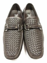 HH 超美品【サルヴァトーレフェラガモ Salvatore Ferragamo】X17U イントレチャート ドライビングシューズ 靴 (メンズ) 8EEE 茶●18MZA4015_画像2