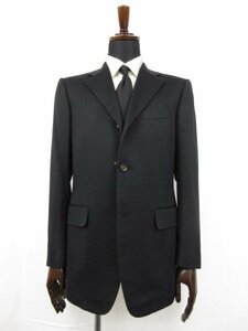  unused [ Old England OLD ENGLAND] cashmere 100% single 3 button step return . jacket ( men's ) size36 black *28MJ8351*