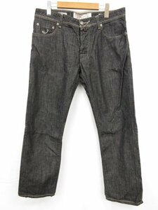 超美品 【ヤコブコーエン JACOB COHEN】 J622 ブラックデニム デニムパンツ (メンズ) size34 ブラック イタリア製 ●29MP9748●