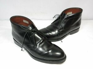 【ギブス W.Gibbs】 レザー チャッカブーツ 紳士靴 (メンズ) size40.5 ブラック ●18MZA3816●