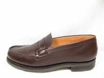 HH極美品【JMウエストン J.M.WESTON】 180 シグニチャーローファー 紳士靴 (メンズ) size5.5C チョコレート ●18MZA3848●_画像7