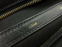 HH 【クロエ Chloe】 リトルアリス レザーハンドバッグ 2WAYショルダーバッグ (レディース) ライトベージュ×ブラック ●5LG2738●_画像7