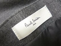 超美品【ポールスミス Paul Smith】 レーヨン×ナイロン タックフレアースカート (レディース) size40 ミディアムグレー系●5LF3455●_画像3