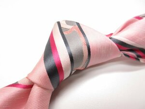 [ Emilio Pucci EMILIO PUCCI]reji men pattern silk ×linen necktie ( men's ) pink series multicolor *18MM7878*