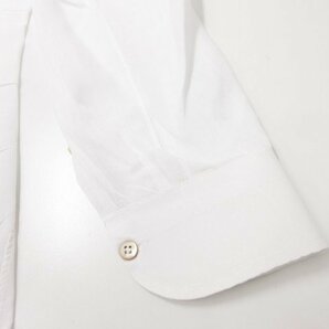 【フラルボ Fralbo】 ホリゾンタルカラー ドレスシャツ 長袖シャツ (メンズ) size41 ホワイト ●29MK2249●の画像5