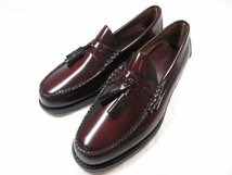 HH 極美品 【Johnston&Murphy ジョンストン&マーフィー】 124-9961 タッセルローファー スリッポン 靴 (メンズ) size10.5D 赤茶●18MZA3987_画像1