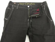 美品 【ノティファイ Notify】 ESTNATION別注 ストレッチ素材 ブラックデニムパンツ (メンズ) size31 ブラック イタリア製 ●28MP9705●_画像6