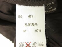 超美品 【ジーティーアー GTA】 BEAMS F別注 ヴィンテージ加工 綿 カーゴパンツ スラックス (メンズ) size42 ブラウン系 織柄 ●28MP9712_画像7