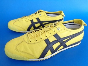 13150■美品 asics onitsukatiger MEXICO66 アシックス オニツカタイガー メキシコ イエロー 黄 黒 1183A872 28 cm