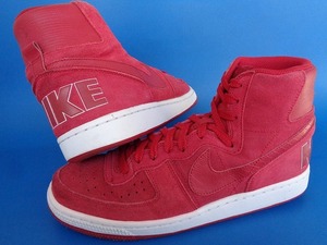 13206■14年製 NIKE TERMINATOR HI PREMIUM VNTG ナイキ ターミネーター ハイ プレミアム ビンテージ 赤 レッド 27.5 スエード 653875-600