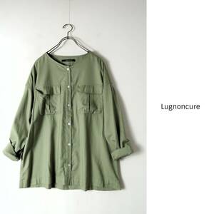 超美品☆テチチ／Lugnoncure☆洗える カルゼノーカラーシャツ フリーサイズ☆A-O 4728