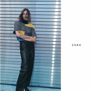 超美品☆2021年AW☆ザラ ZARA☆洗える オーバーサイズ カラーブロックセーター Mサイズ☆C-K 5017