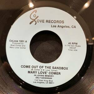 【EP】Mary Love' Comer - Come Out Of The Sandbox / Come Out Of The Sandbox (Instrumental) 1988年USオリジナル CoLove 1001 