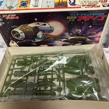 ntt 当時物 アオシマ 1/350 伝説巨神イデオン プラモデル バッフ・クラン宇宙軍正式重機動メカ アディゴ_画像4