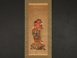 【伝来】sh2427 仏画 制多迦童子像 中国画