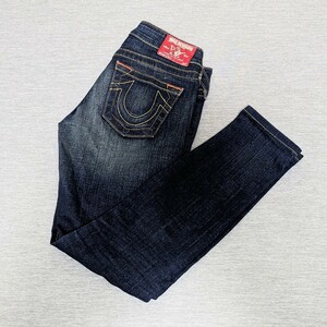 True Religion MADE IN USAトゥルーレリジョン レディースジーンズ デニムパンツ 24インチ ウエスト約70cm 股上約18cm 股下約70cm 