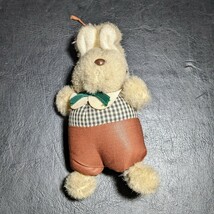 当時物　希少レア　KHオオイケ　MADE IN JAPAN ウサギのぬいぐるみ　うさぎのぬいぐるみ　2体　13cm　現状品_画像6