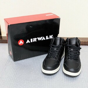 未使用　AIR WALK エアウォーク　ハイカットスニーカー　BLACKブラック　28cm