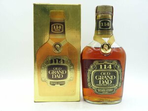 OLD GRAND DAD 114 オールド グランダッド 114 ウイスキー バーボン 旧 箱入 未開封 古酒 750ml 57％ Z23868