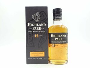 ハーフ HIGHLAND PARK 12年 ハイランドパーク シングルモルト スコッチ ウイスキー 箱入 未開封 古酒 350ml 40% X244042