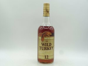 WILD TURKEY 12年 ワイルドターキー ビヨンド デュプリケーション 金キャップ バーボン ウイスキー 750ml 未開封 古酒 X245130