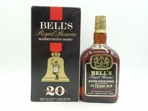 BELL'S ROYAL RESERVE ベル 20年 ロイヤル リザーブ スコッチ ウイスキー 750ml 箱入 未開封 古酒 X247683