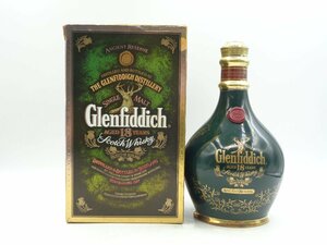 GLENFIDDICH 18年 グレンフィディック 緑 グリーン 陶器ボトル シングル モルト スコッチ ウイスキー 700ml 43％ 箱入 未開封 古酒 X247059