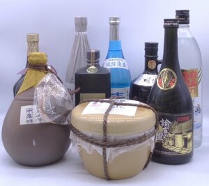 【同梱不可】1円スタート 焼酎 等 10本セット 甕雫 忠孝 青桜 等 古酒 X247611