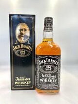 ST【同梱不可】ジャック ダニエル バーボン ウイスキー old NO7 旧ボトル 1000ml 45％ 未開栓 古酒 箱 Z023106_画像1