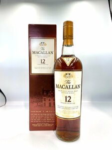 ST【同梱不可】ザ マッカラン 12年 700ml 40% 古酒 未開栓 箱 シミ注意 Z022784