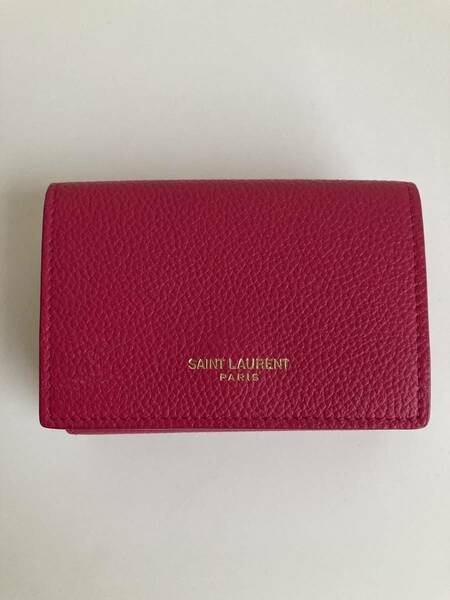 SAINT　LAURENT　PARIS 三つ折り財布　