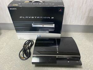 PlayStation3本体 60GB（CECHA00/クリアブラック） PS2ソフト動作未確認 PS3