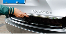 レクサス RX200T/300/450H 2015-2022 リアトランクストリーマバックドアテールゲートトリムカバーストリップ　キズ防止 外装_画像6