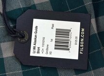 送料無料4★Filson★フィルソン Lightweight Alaskan Guide 長袖シャツ size:XS グリーンストーン_画像2