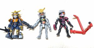 【66アクション】66仮面ライダー 鎧武 他 ３体セット売り バンダイ