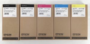 【送料無料】 EPSON エプソン 純正 インクカートリッジ SC1MB11 / SC1BK11 / SC1M11 / SC1C11 / SC1Y11 5本セット 【未使用】#K