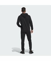 アディダス スエット 上下セット トラックスーツ サイズ M adidas セットアップ パーカー パンツ ブラック ブルー 黒 青 HE1835_画像3